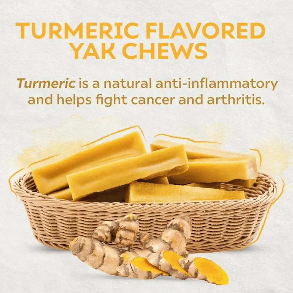 Yak Dog Chew Pack – 6 Flavor-Infused Sticks for SMALL DOGS <25 lb